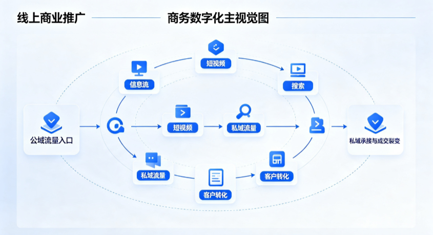 江陵县线上商业推广怎么做？全域流量闭环搭建与低成本转化实战指南